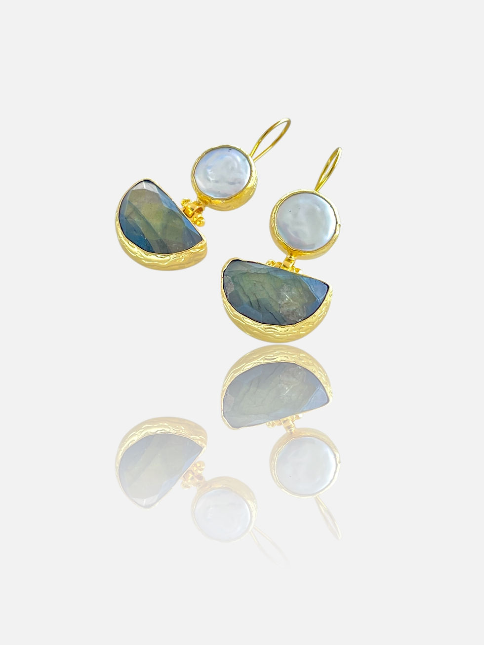 Thumbnail: Zoe Gemstones Drop Earrings