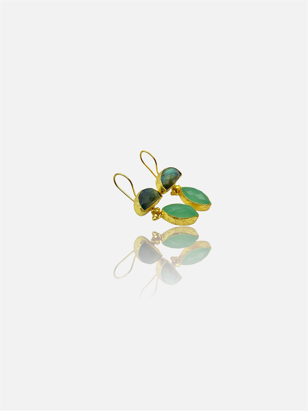 Thumbnail: Kira Gemstones Drop Earrings