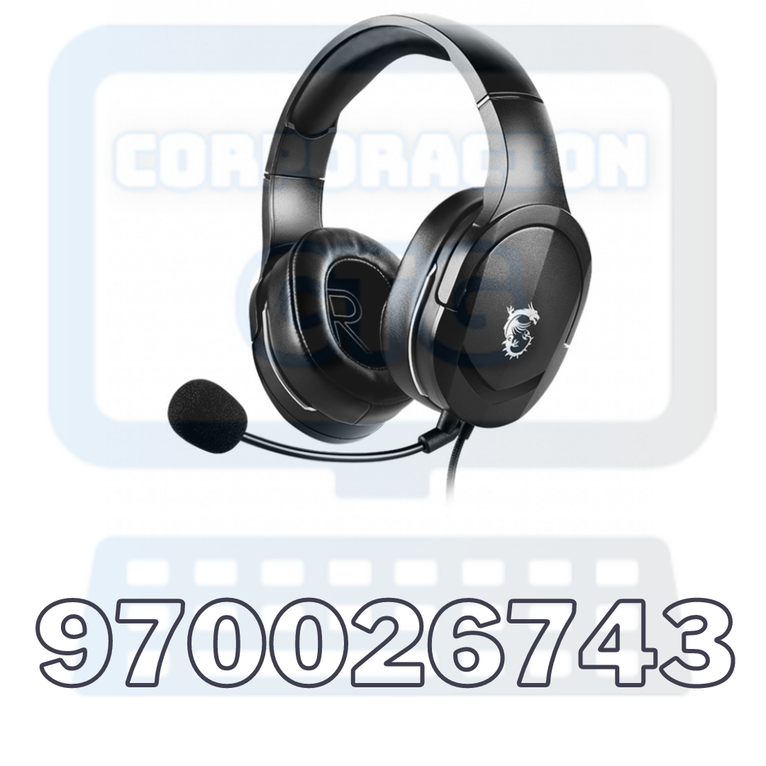 AURICULARES MSI IMMERSE GH20, CON MICRÓFONO AJUSTABLE, CONECTOR 3.5MM, LIGEROS.