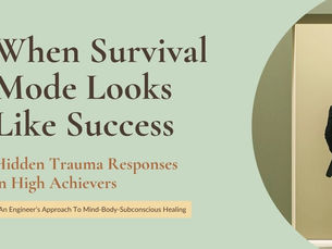 high achiever standing at threshold — trauma responses high achievers freeze fawn functional shutdown