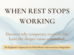 When Rest Stops Working – temporary recovery may leave the deeper cause of exhaustion untouched for women in technical careers.