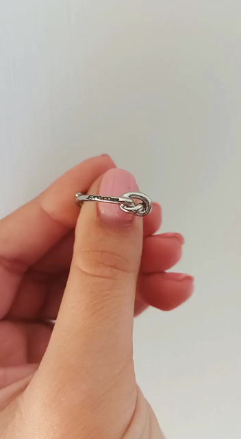 Miniatura: Anello nodo (Acciaio)