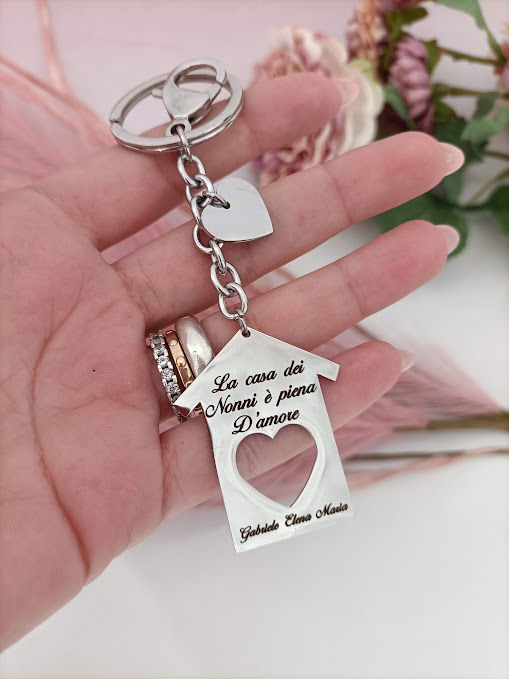 Miniatura: Portachiavi casetta