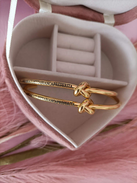 Miniatura: Bracciale nodo rigido (Acciaio)