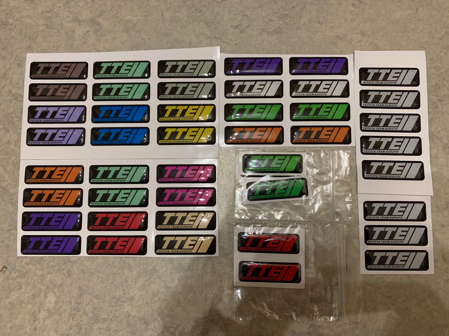 TTE Gel Badges