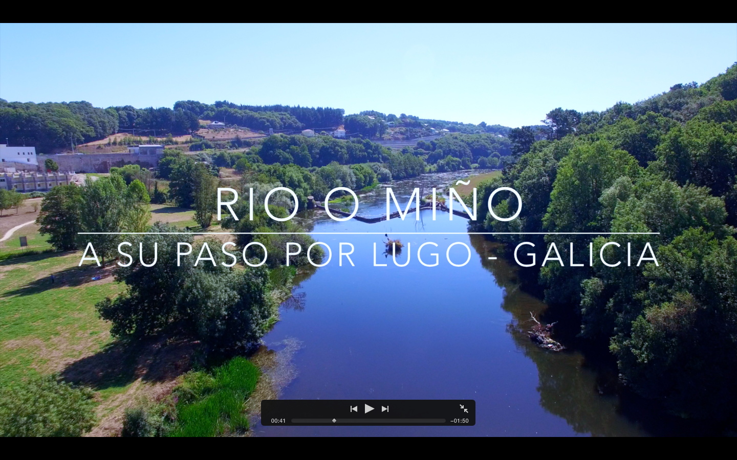 Rio Miño a su paso por Lugo