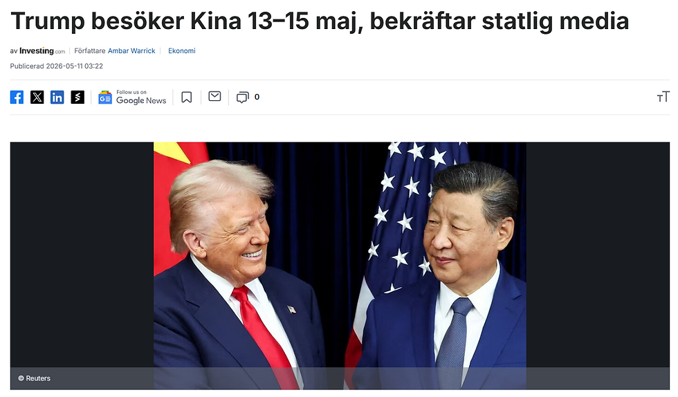 Morgonbrev 2026-05-12 Kryddhås och fortsatt styrka i semis