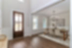 Craftsmans style Foyer and Dining Room from Princeton Homes in Lake Norman, NC