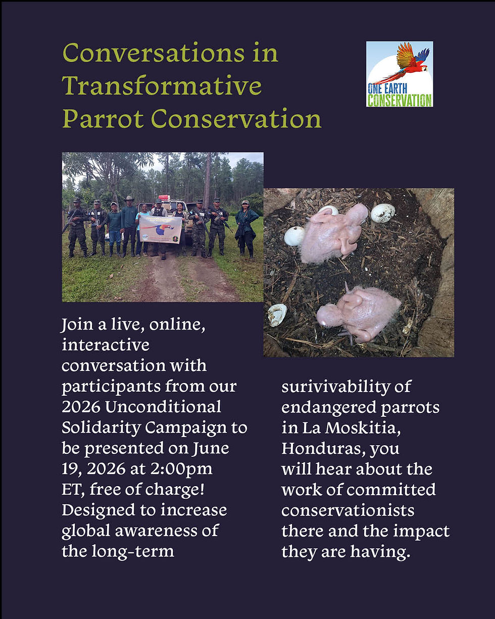 Invitation to join us at the Transformative Conservation Conversation webinar on June 19, 2026 that will be about the Unconditional Solidarity Campaign in Honduras.