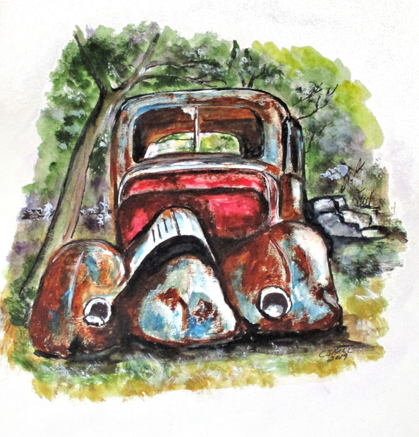 Rust And Broken | Watercolor
