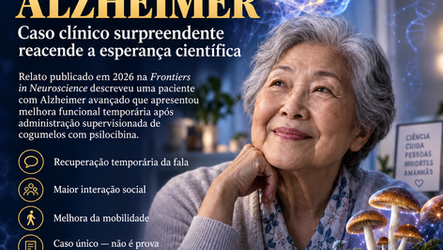 Psilocibina e Alzheimer: quando um cogumelo parece despertar funções que o cérebro havia perdido