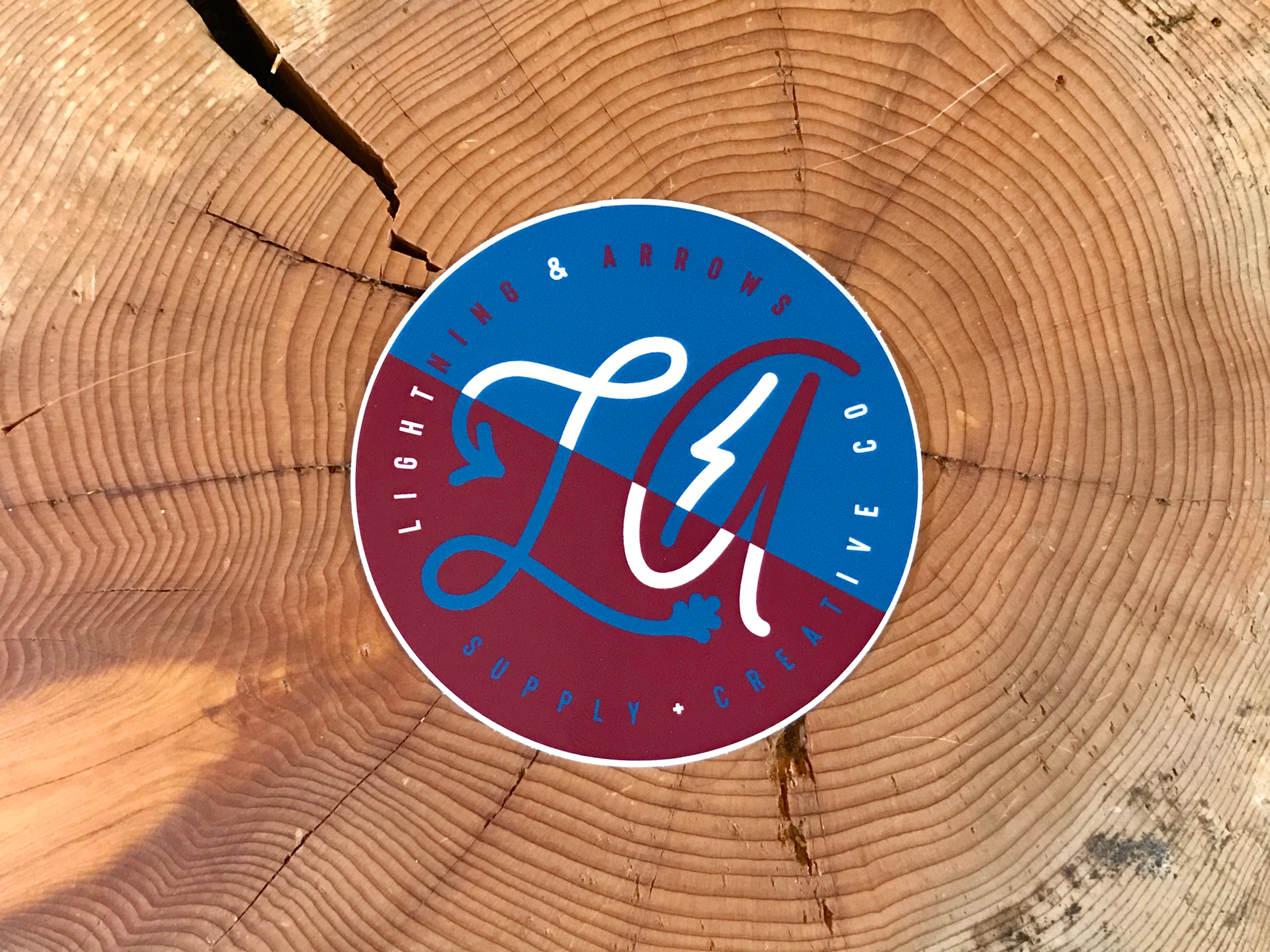 LA Swoops Half & Half Sticker