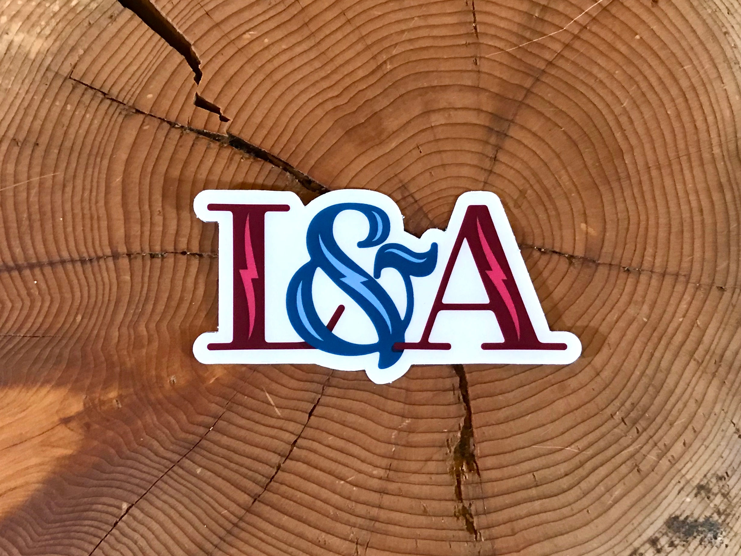 Elegant L&A Sticker - Clear