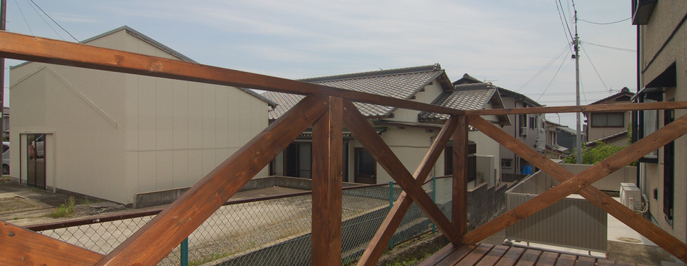 新設されたウッドデッキ