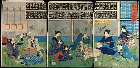 A_female_teacher_plays_the_shamisen_Well