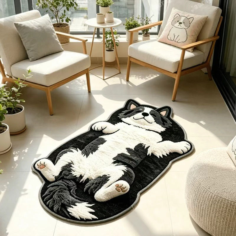 Thumbnail: Diatomaceous Earth Floor Mat with Sleeping Cat Design