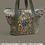 Thumbnail: Garden Flowers Oilcloth Shoulder Overnight Bag