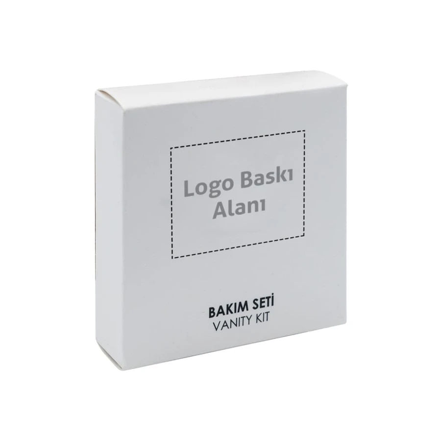 Logo baskı alanlı kutulu otel bakım seti