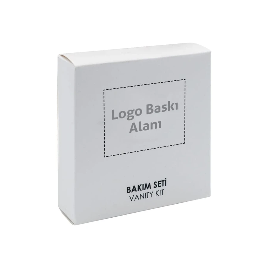 Logo baskı alanlı kutulu otel bakım seti