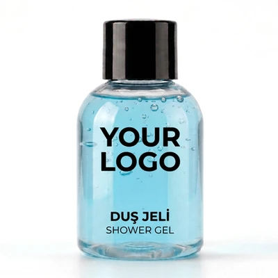 Otel Duş Jeli 35 ml Silindir Şişe — Dar Kapak — Nötr silindir gövde — dar, parlak vidalı kapaklı.