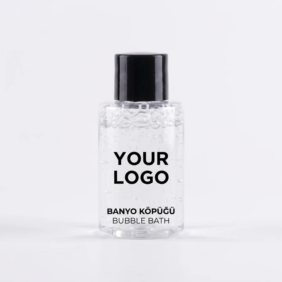 Logo baskılı 35 ml bıdık şişe banyo köpüğü