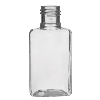 Şeffaf dikdörtgen plastik şişe