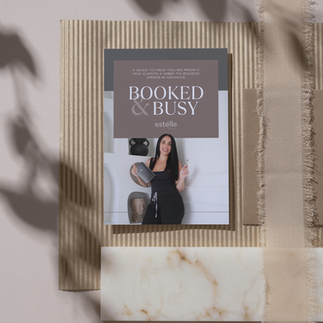 estelle beauty marketing materials mockup
