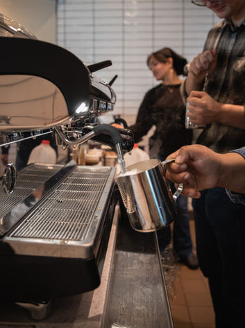 making fresh coffee at Calico Cactus in St Augustine