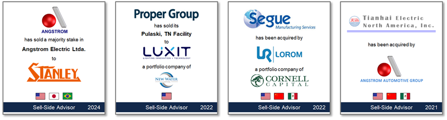 Angle Advisors - Electronics M&A investment banking advisor