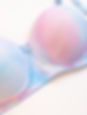 Blue And Pink Tie-Die Bra Close Up Shot