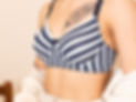 Ornela's Blue And White Striped Bra