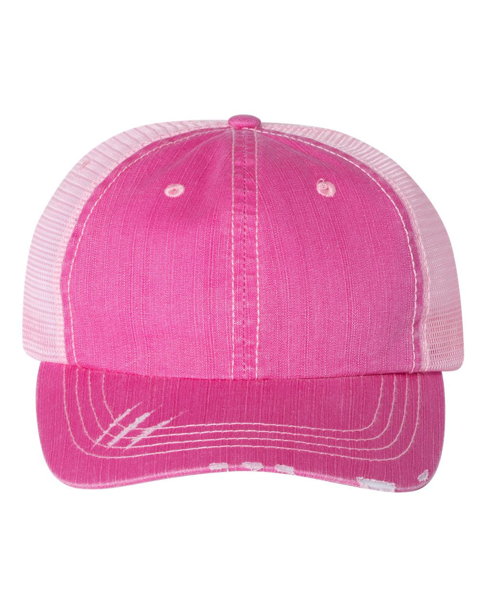 Mega Cap Herringbone Trucker Cap - 6990