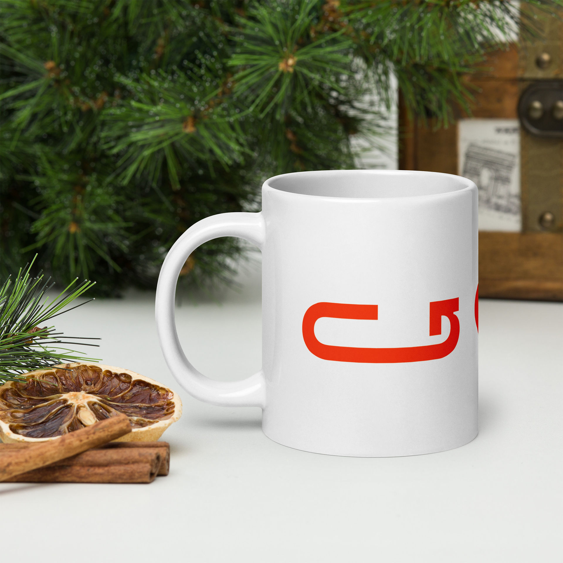 bridging gaps christmas mug
