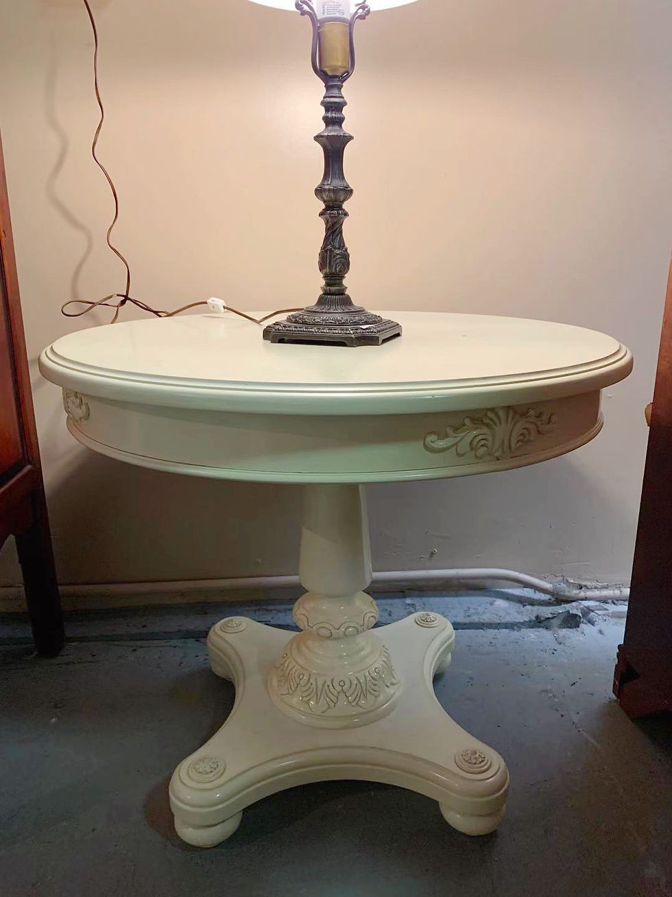 Thumbnail: Like new round end table 