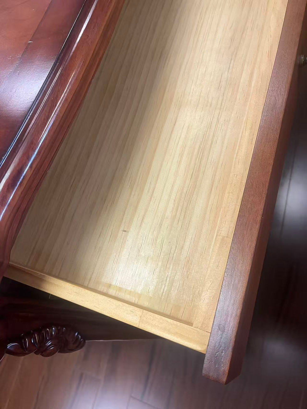 Thumbnail: Mahogany 5-Drawer Chest – Like New