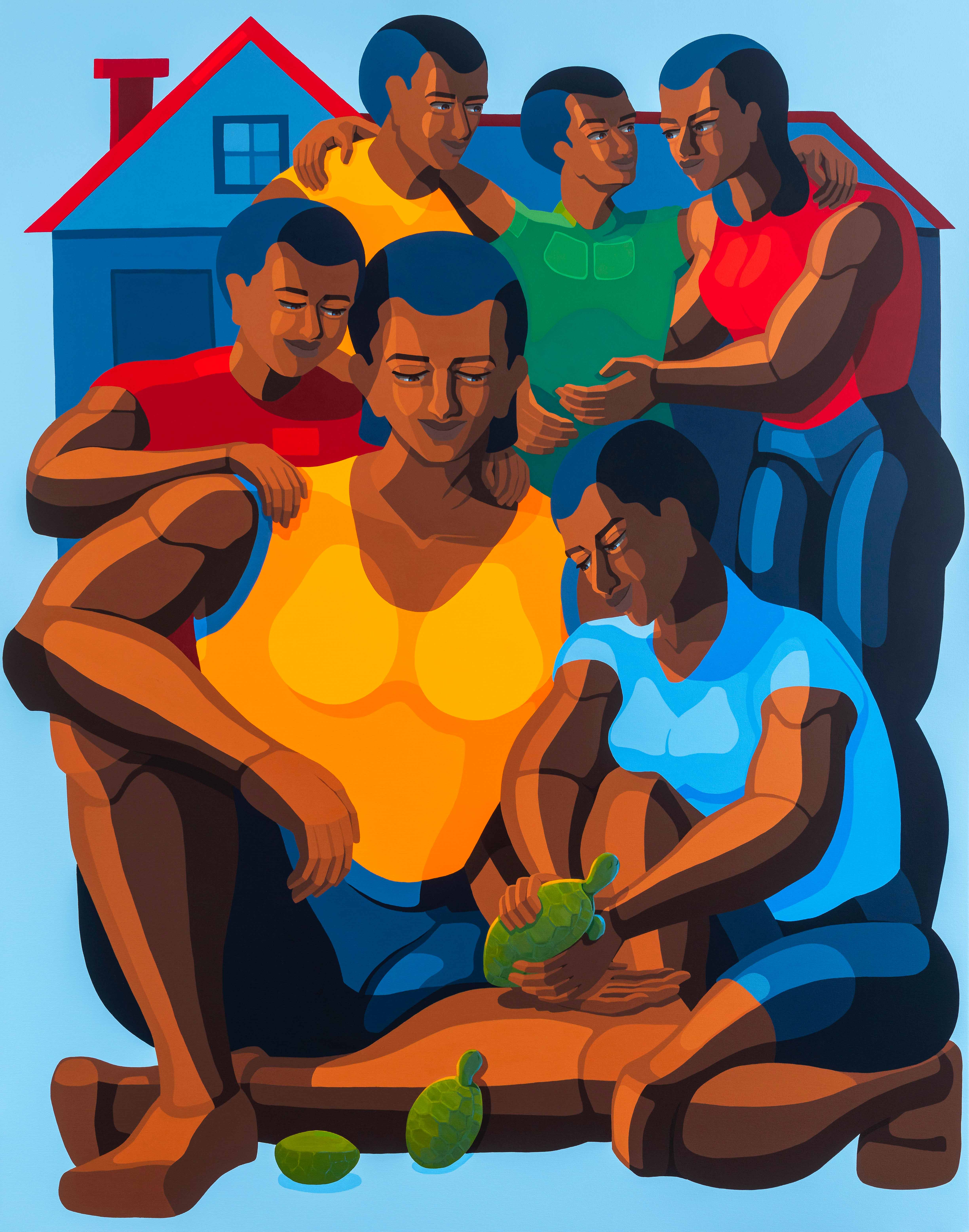 The promise of support, 140x109 cm, acrylic on canvas, Nirit Takele 2024_.jpg