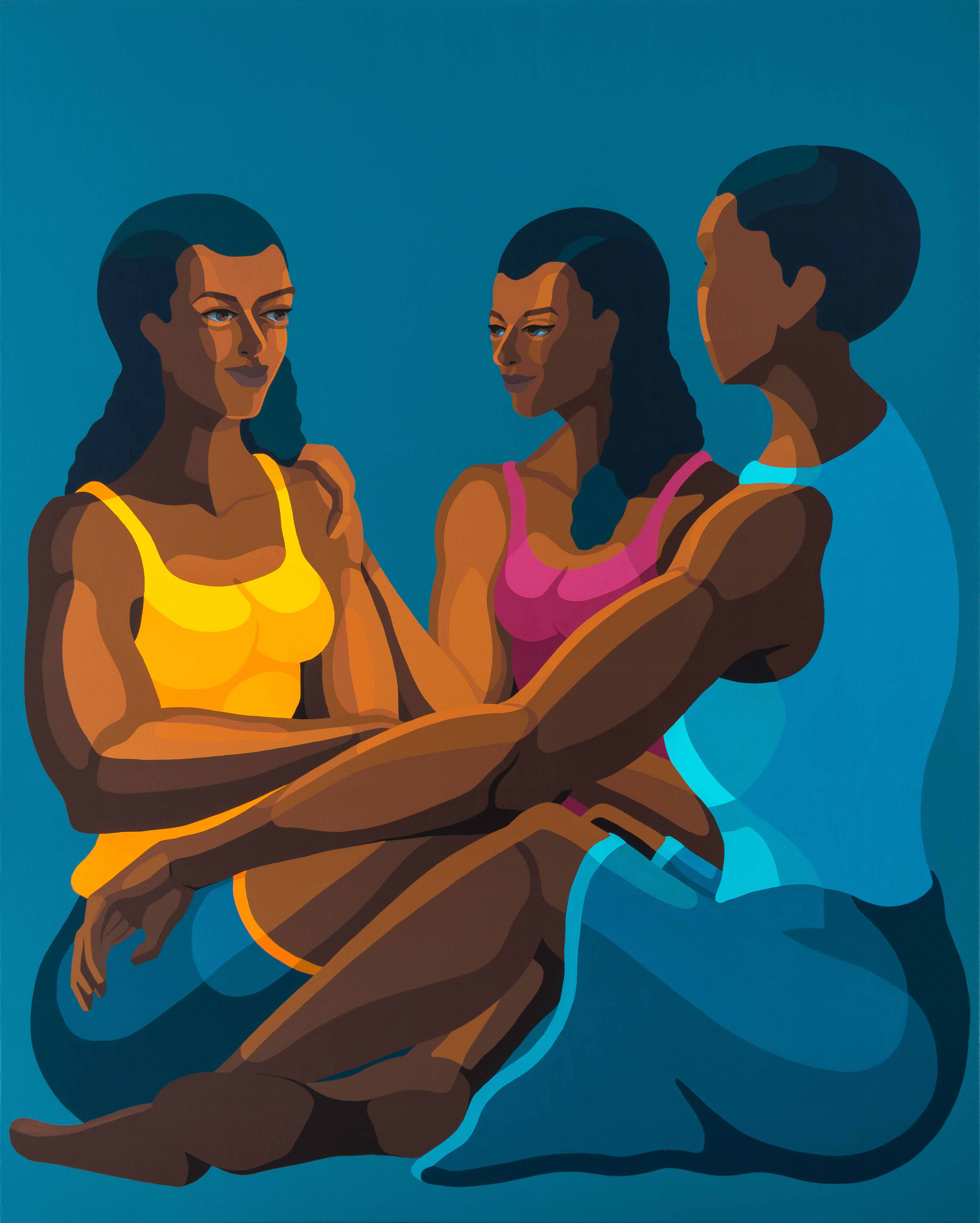 Girl’s support, 110x140 cm, acrylic on canvas, Nirit Takele 2023.jpg