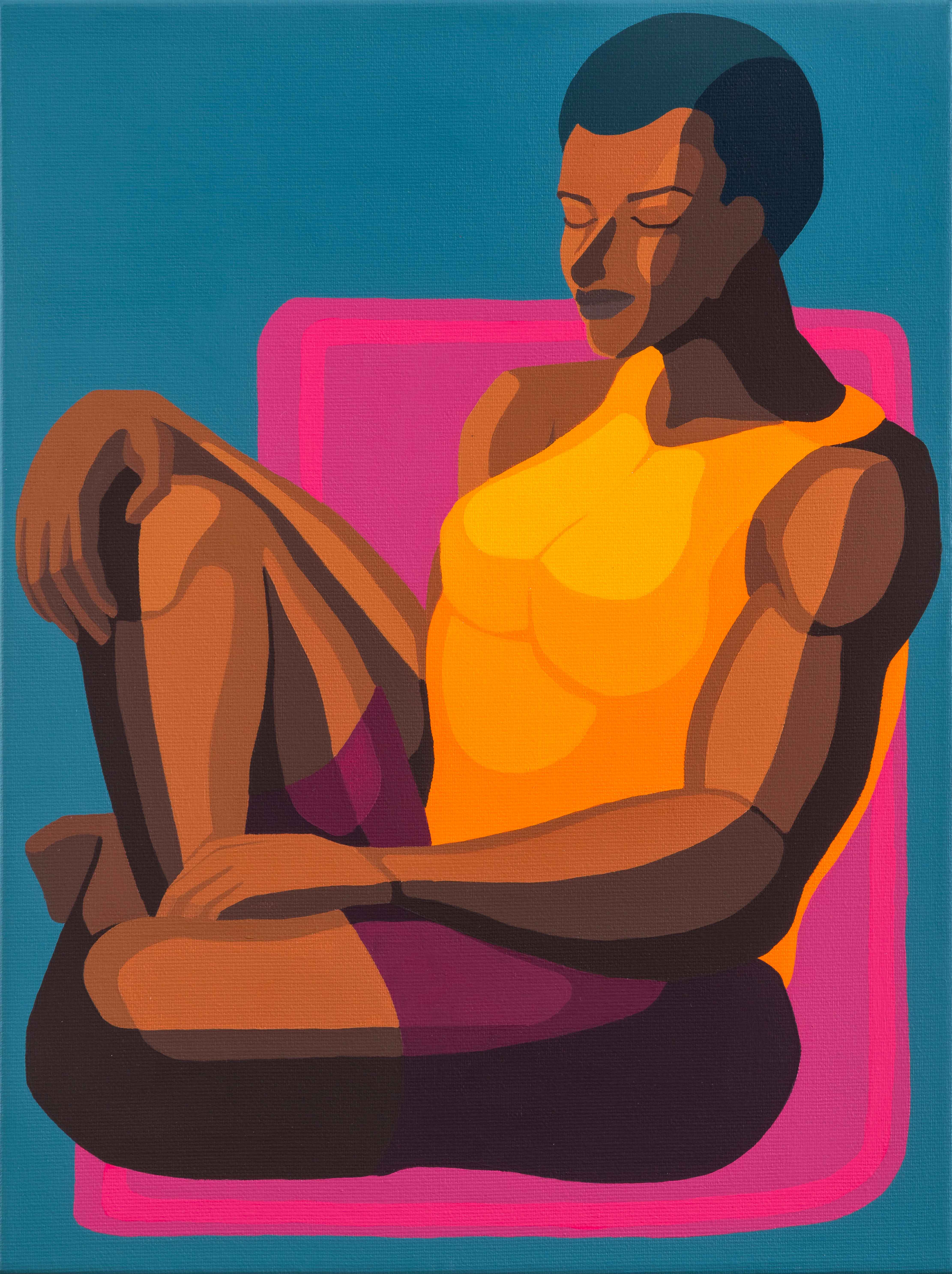 Figure 03, 40x30 cm, acrylic on canvas, Nirit Takele, 2024.JPG