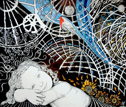 Romane et le rouge-gorge