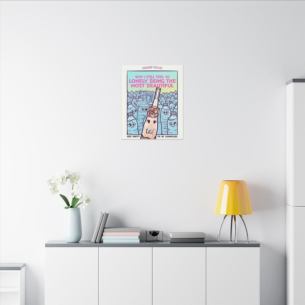 Thumbnail: Canvas Wall Art — "Rose - Lonely Being the Most Beautiful" 