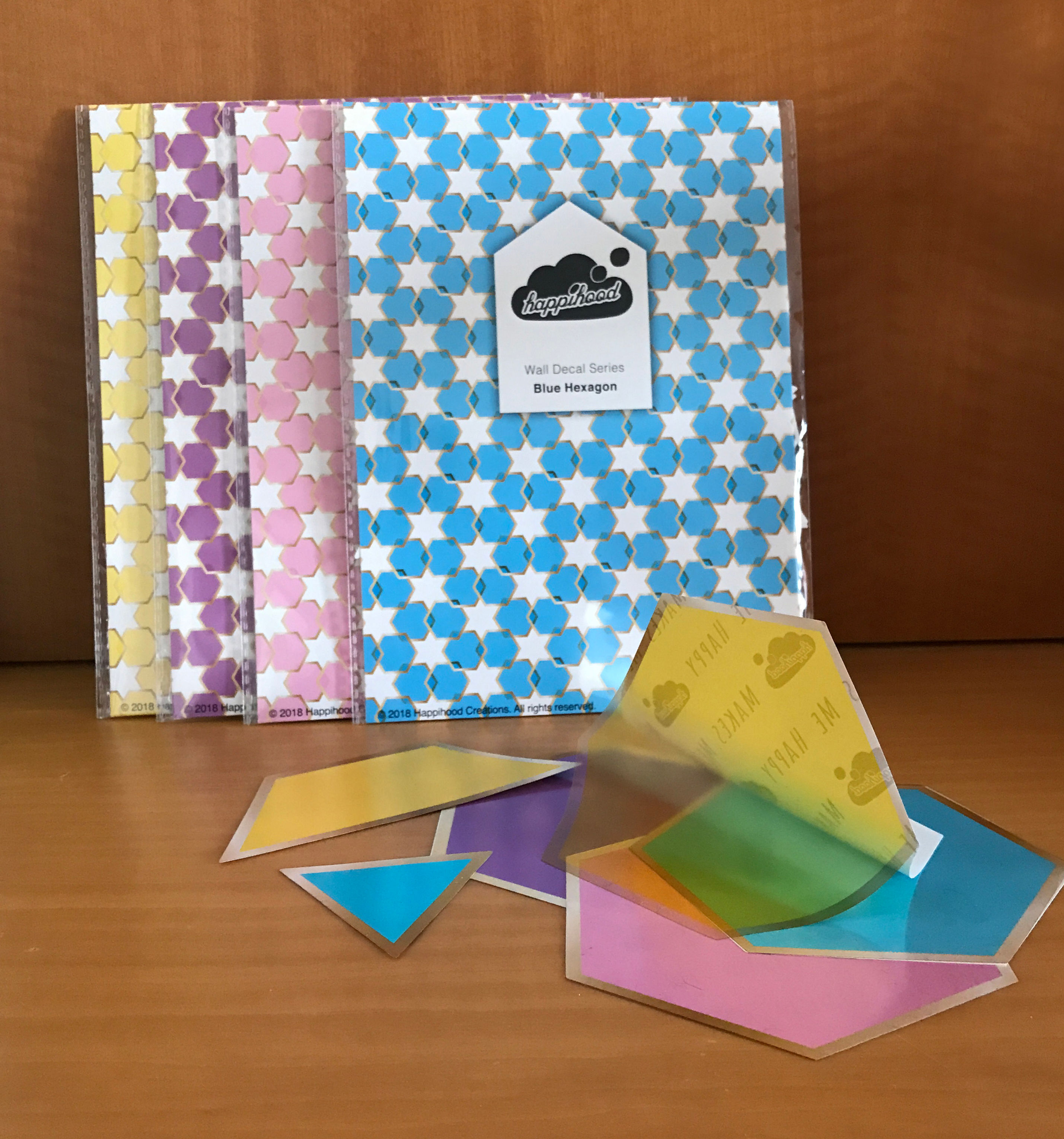 Hexagon Static Wall Sticker