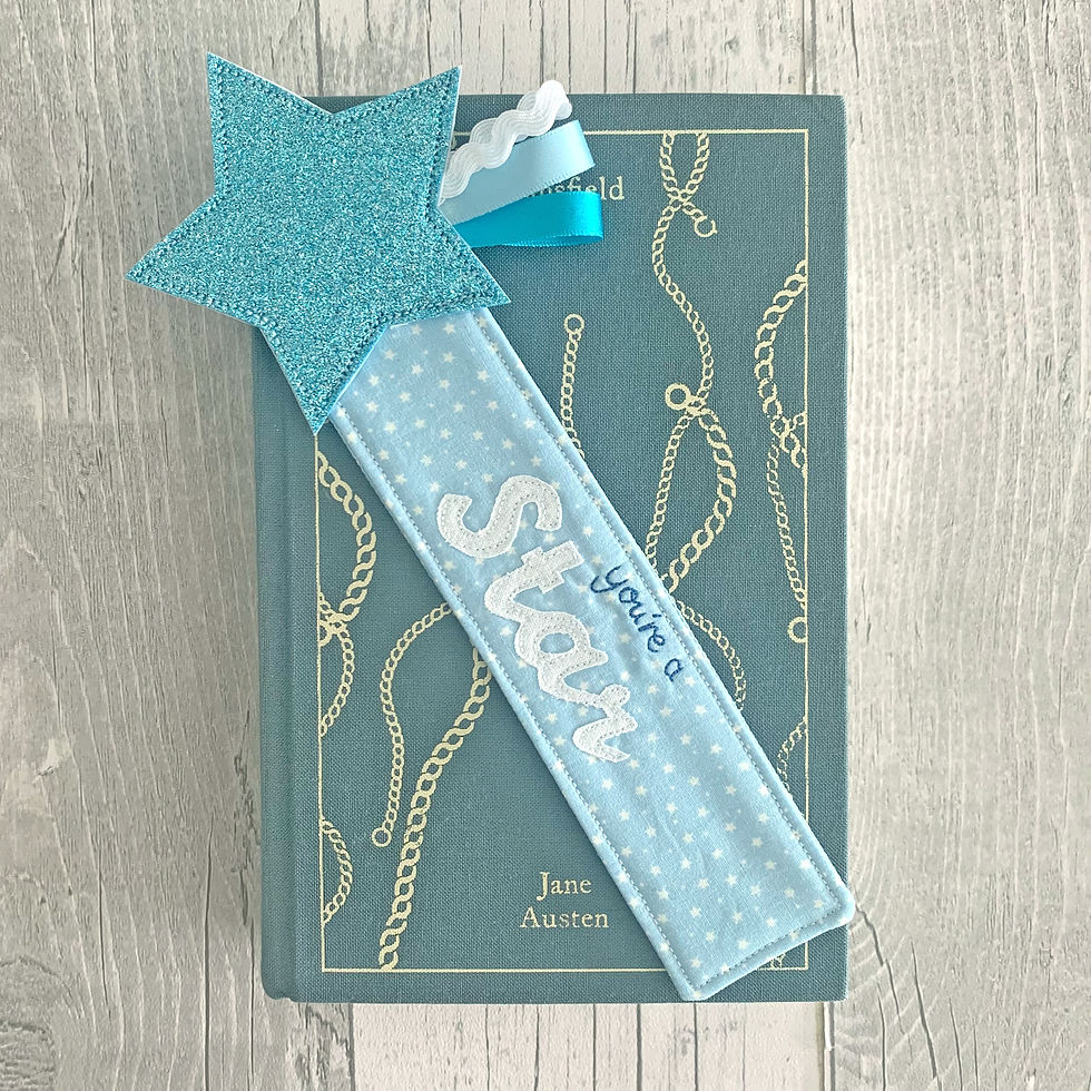 Thumbnail: Personalised Glitter Star Bookmark