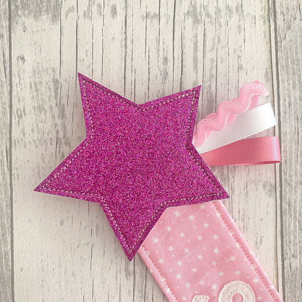 Thumbnail: Personalised Glitter Star Bookmark