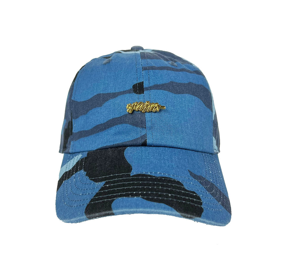 Miniatura: Spunizm Script Pin Dad Hat (Blue Camo/Gold)