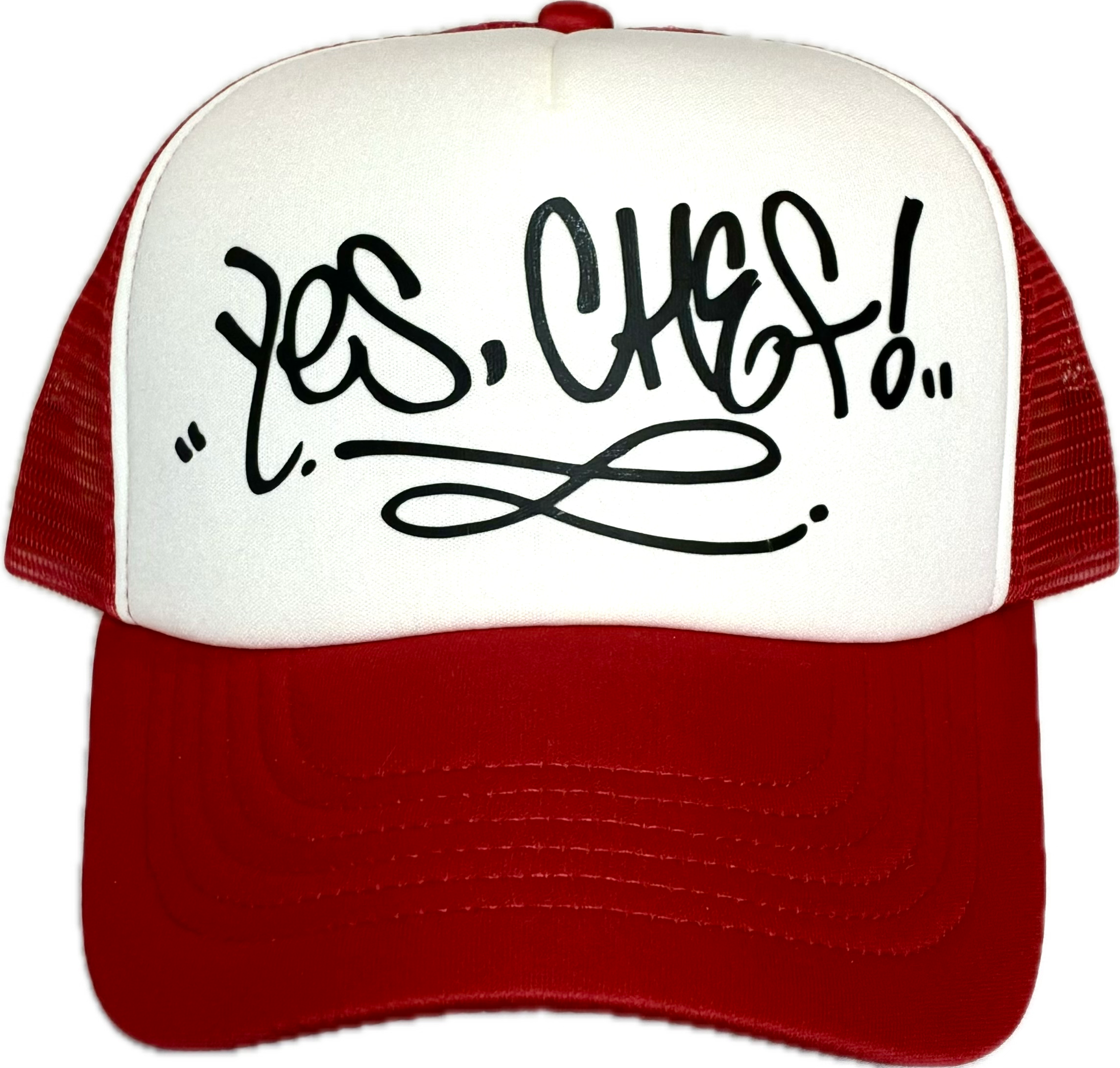 Yes, CHEF! Trucker Hat (Red/White/Black)