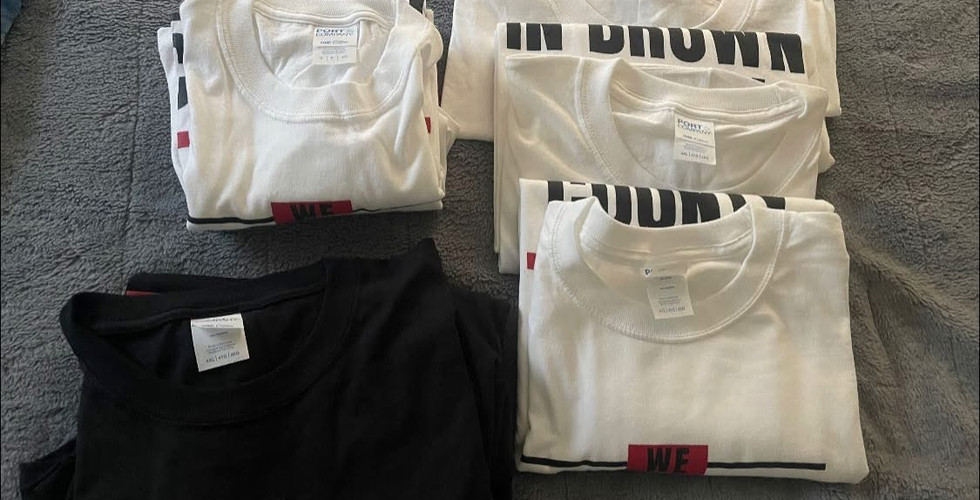 Shirts ready for orders (Photo Credit: Damien Doran)