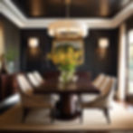 Elegant luxury real estate office with dark-paneled walls, a sleek conference table, and a modern chandelier. Representing Keller Williams Village Square Realty, the top real estate brokerage in Ridgewood, NJ, and Bergen County. Home to top-performing real estate agents specializing in luxury homes, relocation services, and expert home selling strategies.