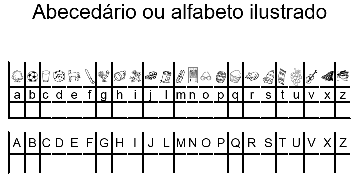 Alfabeto - Fichas | milrecursos