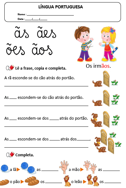 ão ãe ãos ães | milrecursos