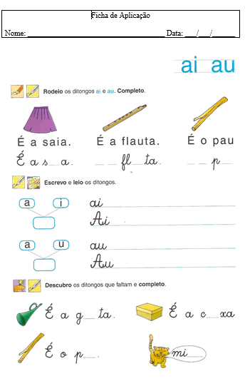 Ditongos ai au ao | milrecursos
